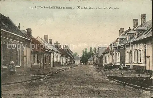 Lihons Rue de la Chapelle Bahnpost / Lihons /Arrond. de Peronne