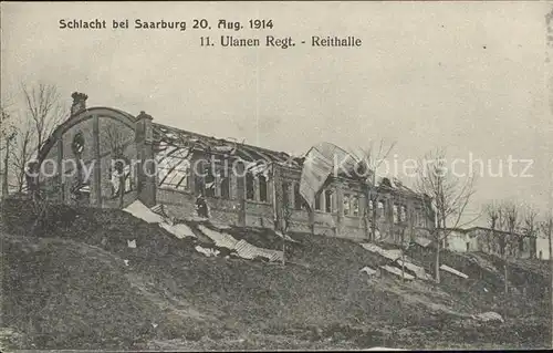 Saarburg Lothringen Schlacht Ulanen Regt. Reithalle / Sarrebourg /Arrond. de Sarrebourg