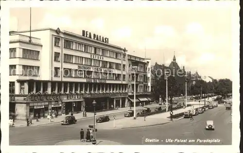 Stettin Westpommern Ufa-Palast am Paradeplatz / Szczecin /