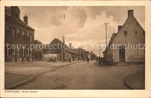 Fontaine-Notre-Dame Aisne Dorfstrasse / Fontaine-Notre-Dame /Arrond. de Saint-Quentin