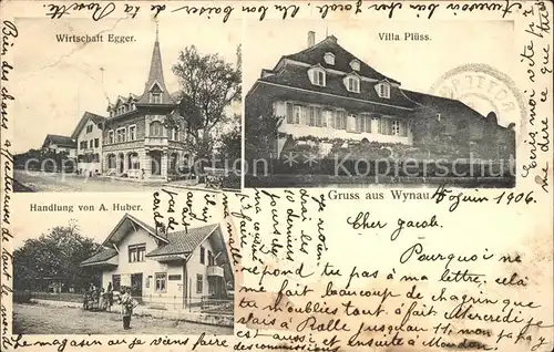 Wynau Wirtschaft Egger Villa Pluess Handlung Huber / Wynau /Bz. Aarwangen