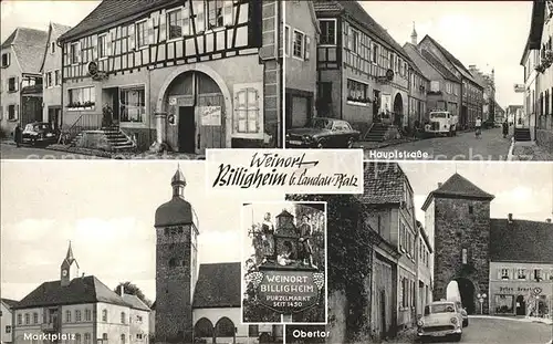 Billigheim-Ingenheim Hauptstrasse Obertor Metzgerei Restaurant Fritz Hauck / Billigheim-Ingenheim /Suedliche Weinstrasse LKR