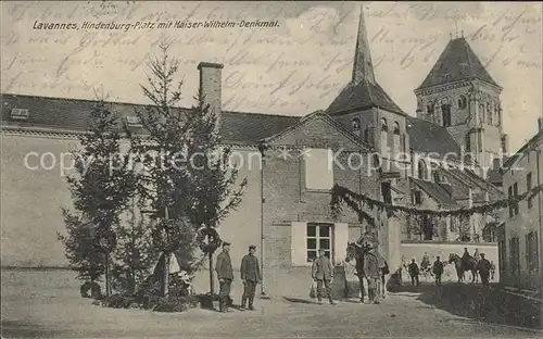 Lavannes Hindenburg Platz Kaiser Wilhelm Denkmal / Lavannes /Arrond. de Reims