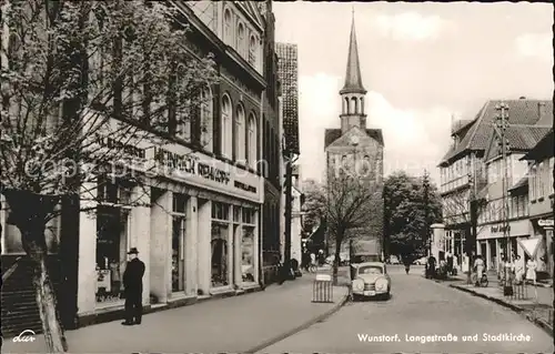 Wunstorf Langestrasse Stadtkirche Auto / Wunstorf /Region Hannover LKR