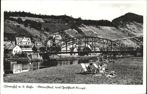 Obernhof Lahn Gasthaus Bingel Lahnpartie / Obernhof /Rhein-Lahn-Kreis LKR