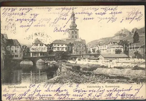 Bad Kreuznach Nahebruecke Kauzenberg Bahnpost Kat. Bad Kreuznach