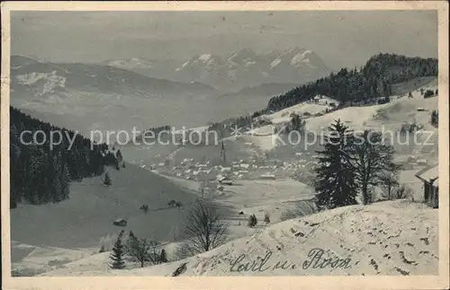 Oberstaufen Schweizer Hochgebirge Saentis Kat. Oberstaufen