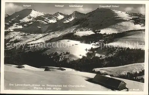 Oberstaufen Steibis Lanzenbach Almen  Kat. Oberstaufen