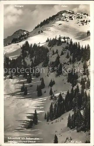 Oberstaufen Schneeloch Falken  Kat. Oberstaufen