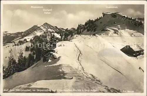 Oberstaufen Steibis Haetrichsattel Falken  Kat. Oberstaufen