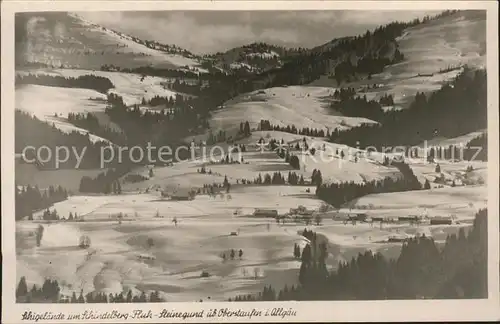 Oberstaufen Skigelaende Schindelberg Fluh Steinegund Kat. Oberstaufen