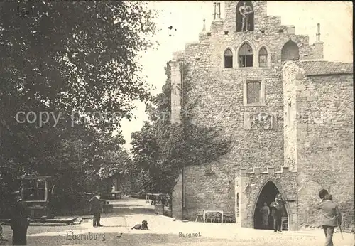 Ebernburg Burghof Kat. Bad Muenster am Stein Ebernburg