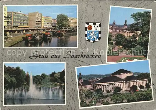 Saarbruecken Berliner Promenade Schlossgarten Deutsch Franzoesischer Garten  Kat. Saarbruecken