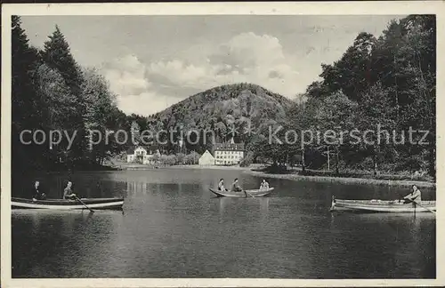 Bad Bergzabern an der Weinstrasse Partie aus dem Kurtal mit Waldsee Kat. Bad Bergzabern