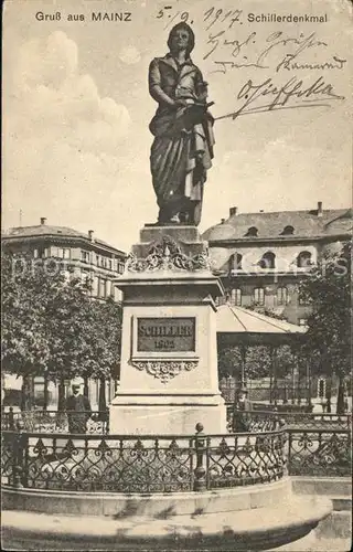 Mainz Rhein Schillerdenkmal  / Mainz Rhein /Mainz Stadtkreis