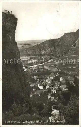 Bad Muenster Stein Ebernburg Blick auf Rotenfels / Bad Muenster am Stein-Ebernburg /Bad Kreuznach LKR