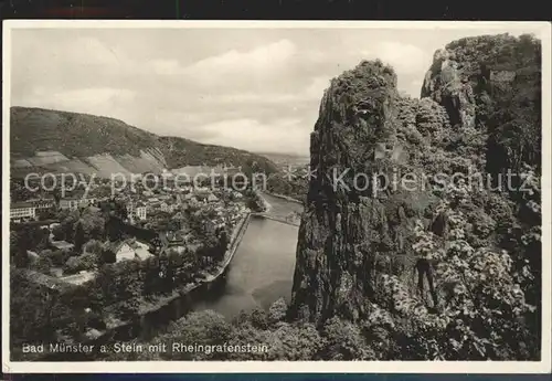 Bad Muenster Stein Ebernburg Rheingrafenstein Bahnpost / Bad Muenster am Stein-Ebernburg /Bad Kreuznach LKR