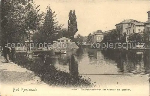 Bad Kreuznach Nahe Elisabethenquelle von Kaiserau gesehen Kat. Bad Kreuznach