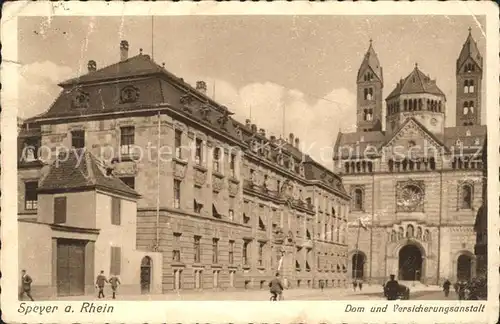 Speyer Rhein Dom Versicherungsanstalt Kat. Speyer