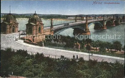 Mainz Rhein Strassenbruecke / Mainz Rhein /Mainz Stadtkreis