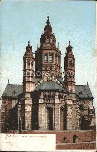 Mainz Rhein Dom westliche Choransicht / Mainz Rhein /Mainz Stadtkreis