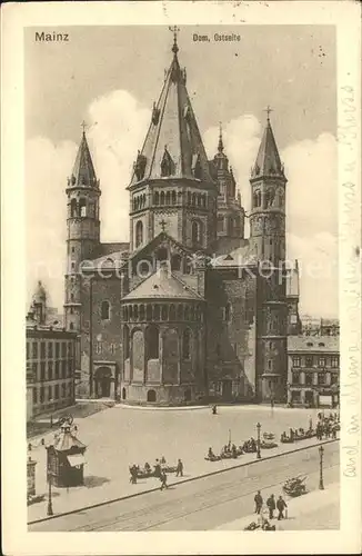 Mainz Rhein Dom Ostseite / Mainz Rhein /Mainz Stadtkreis