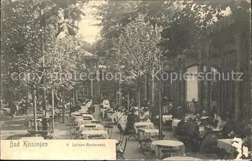 Bad Kissingen Salinen Restaurant Gartenterrasse Kat. Bad Kissingen