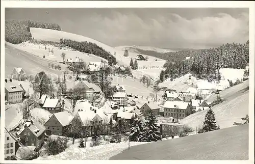 Guetenbach im Winter Gasthaus Pension zum Schwert Kat. Guetenbach