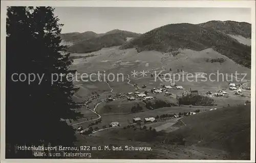 Bernau Schwarzwald Blick vom Kaiserberg Kat. Bernau im Schwarzwald