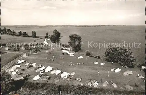 Horn Gaienhofen Zeltplatz mit Insel Reichenau Kat. Gaienhofen