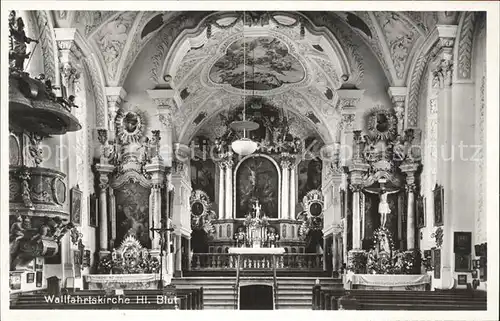 Erding Wallfahrtskirche Heilig Blut Kanzel Fresken Kat. Erding