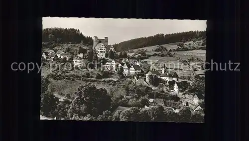 Berneck Altensteig Gesamtansicht mit Burg Luftkurort Schwarzwald Kat. Altensteig