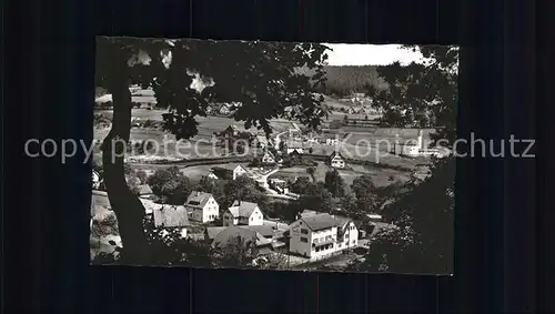 Baiersbronn Schwarzwald Blick vom Waldrand Gasthof Pension zur Bruecke Luftkurort Kat. Baiersbronn