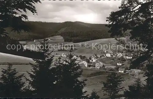 Schoenegruend Panorama Erholungsort im Murgtal Schwarzwald Kat. Baiersbronn