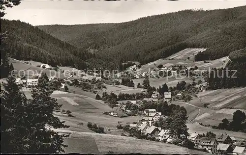 Tonbach Panorama Luftkurort Schwarzwald Gasthaus Pension zum Pflug Kat. Baiersbronn