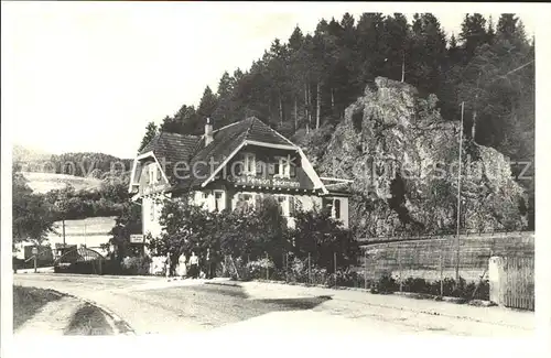 Schwarzenberg Baiersbronn Cafe Pension Sackmann Luftkurort Murgtal Schwarzwald Kat. Baiersbronn