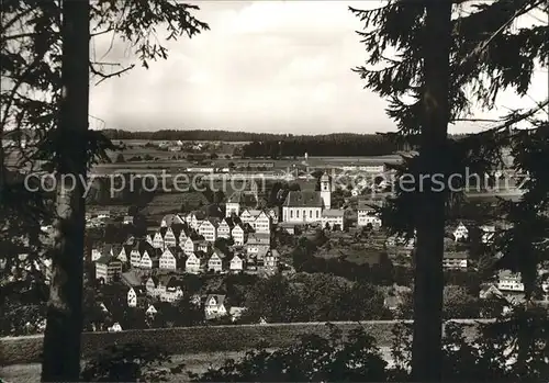 Altensteig Schwarzwald Blick vom Waldrand Kirche Luftkurort Schwarzwald / Altensteig /Calw LKR