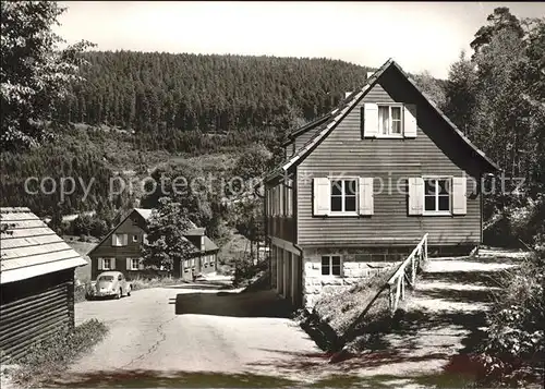 Hinterlangenbach Baiersbronn Forsthaus Auerhahn im Murgtal Schwarzwald Kat. Baiersbronn