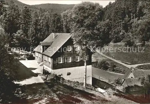 Hinterlangenbach Baiersbronn Forsthaus Auerhahn im Murgtal Schwarzwald Kat. Baiersbronn