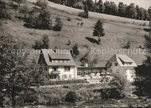 Schoenmuenzach Schwarzwaelder Milchtrinkstueble Kneipp und Luftkurort Murgtal Schwarzwald Kat. Baiersbronn