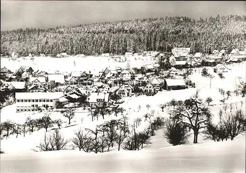 Hallwangen Winterpanorama Kurhaus Waldeck Hoehenluftkurort Schwarzwald Kat. Dornstetten