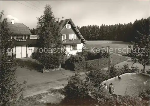 Gaugenwald Hof Waldeck Pension Swimming Pool Schwarzwald Kat. Neuweiler