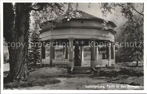 Ludwigsburg Partie in den Anlagen Kat. Ludwigsburg