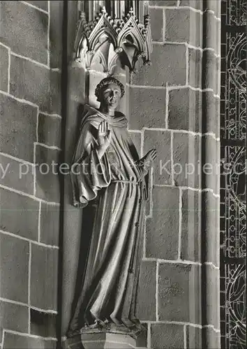 Bad Wimpfen St. Franziskus Steinplastik im Chor in St. Peter Kat. Bad Wimpfen