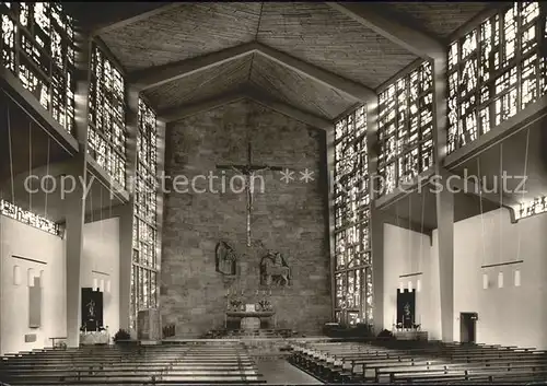 Gosheim Wuerttemberg Pfarrkirche Heilig Kreuz innen Kat. Gosheim