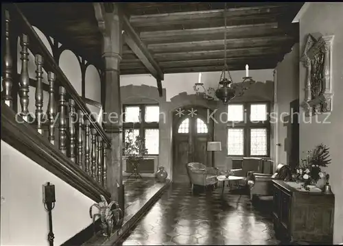 Beilstein Wuerttemberg Freizeitheim Hohenbeilstein Haus Kinderkirche Eingangshalle Treppe Kat. Beilstein