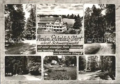 Wart Altensteig Ansichten Pension Haus Schoenblick Kat. Altensteig