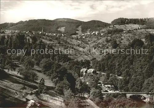 Bermersbach Forbach Ortsansicht Bruecke Kat. Forbach