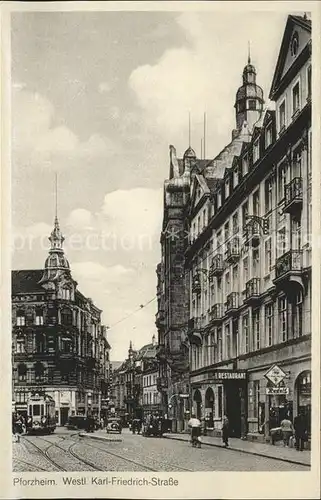 Pforzheim Westl. Karl Friedrich Strasse Kat. Pforzheim