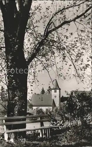 Dobel Schwarzwald Gasthaus Pension z Roessle Kirche Kat. Dobel